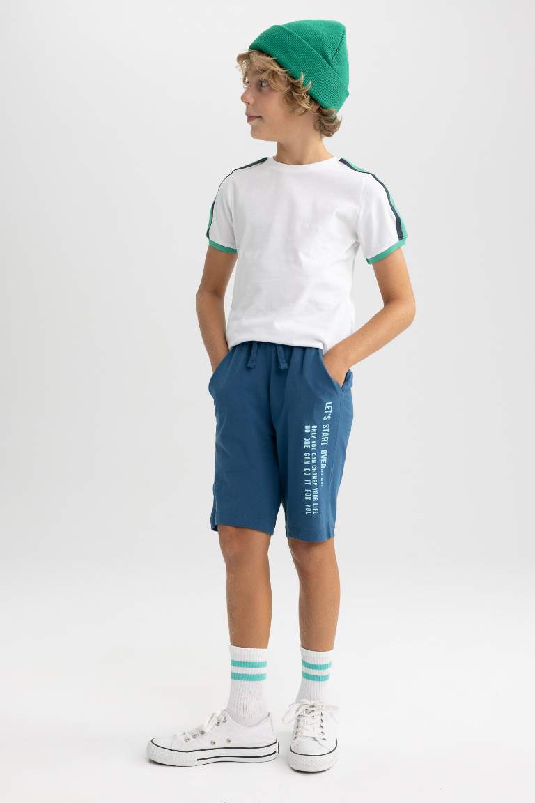 Boy Regular Fit Combed Cotton Shorts