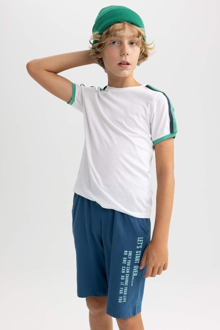 Boy Regular Fit Combed Cotton Shorts