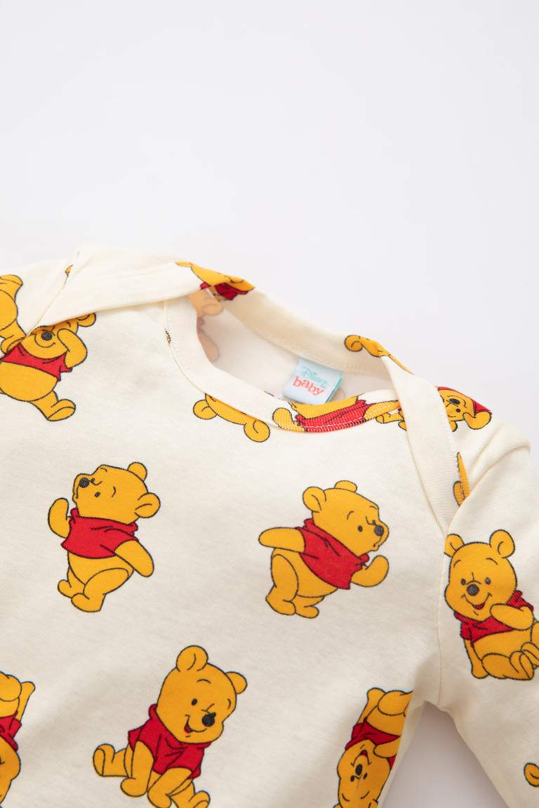 Baby Boy Winnie The Pooh Licensed Long Sleeve Long Sleeve Snap Body
