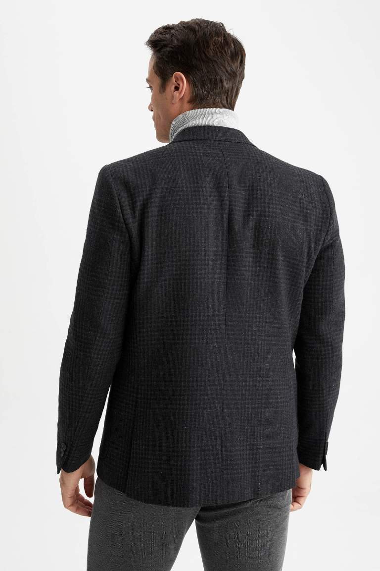 Modern Fit Astarlı Blazer Ceket