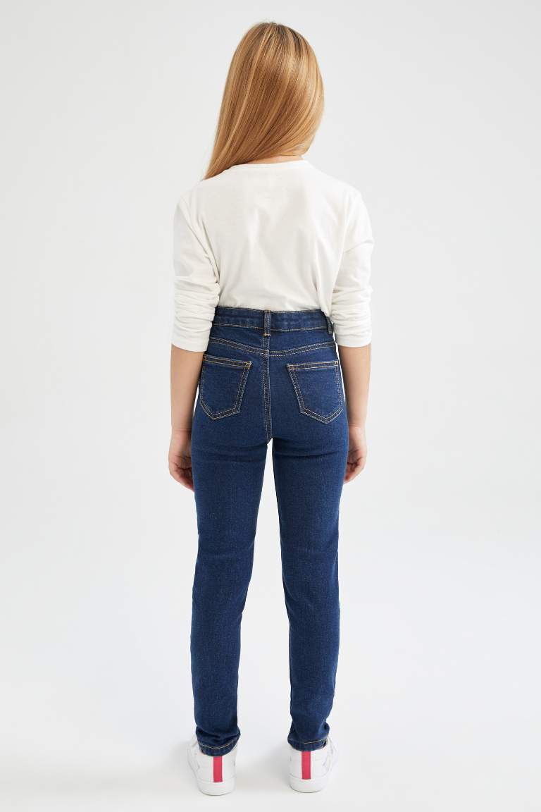 Skinny Fit Denim Trousers