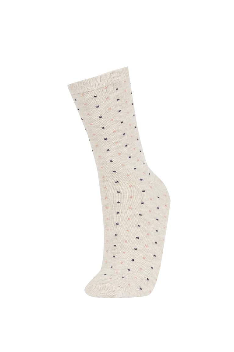 Lot de 5 paires de Chaussettes longues en coton pour femme