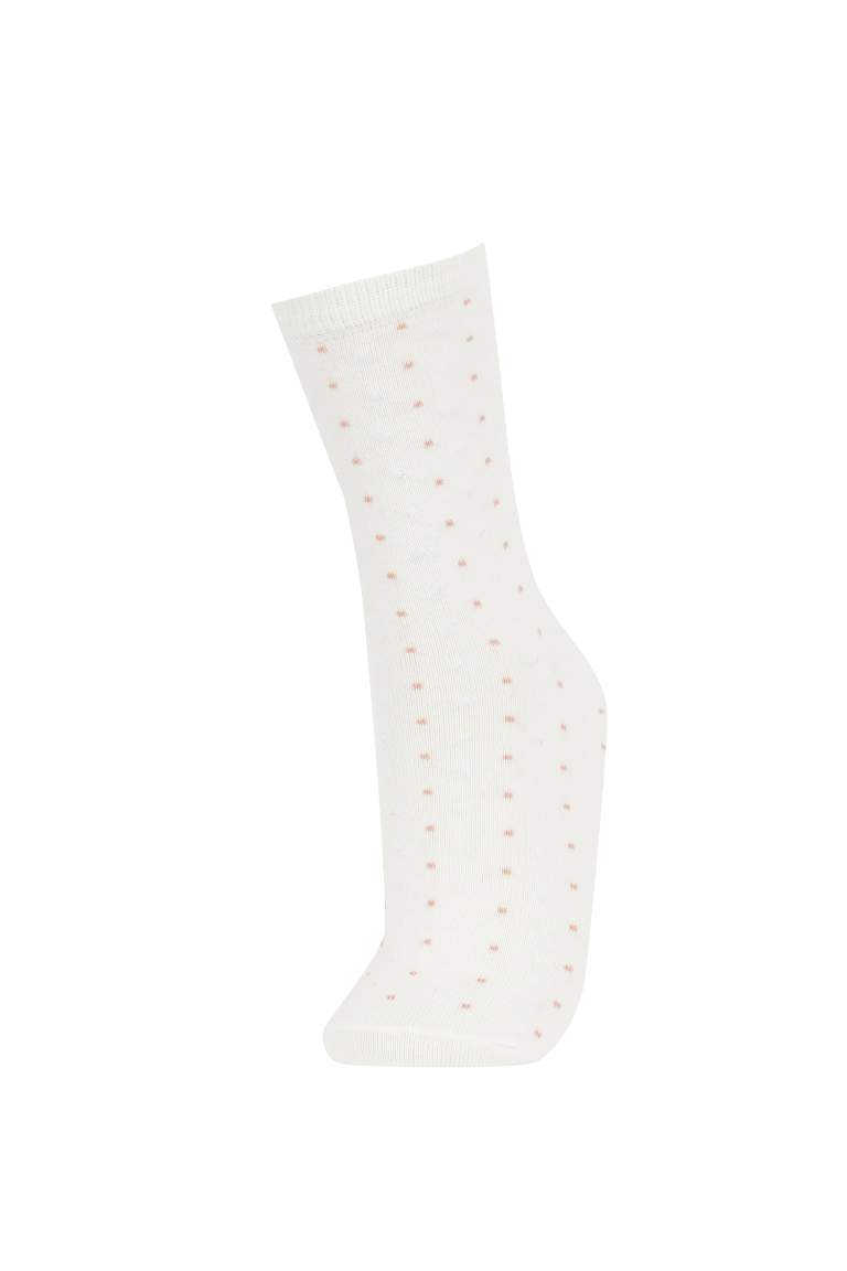 Lot de 5 paires de Chaussettes longues en coton pour femme