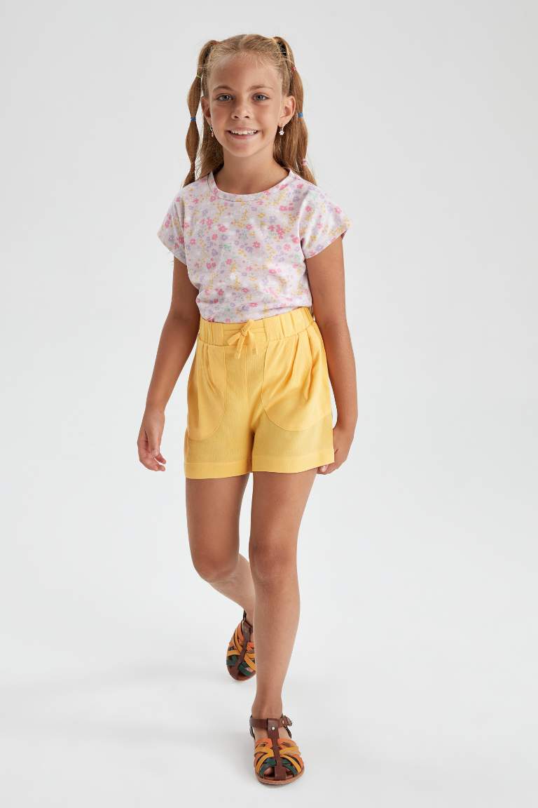 Girl Crinkle Viscose Shorts