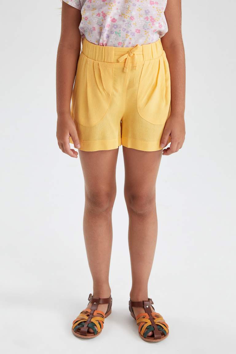 Girl Crinkle Viscose Shorts