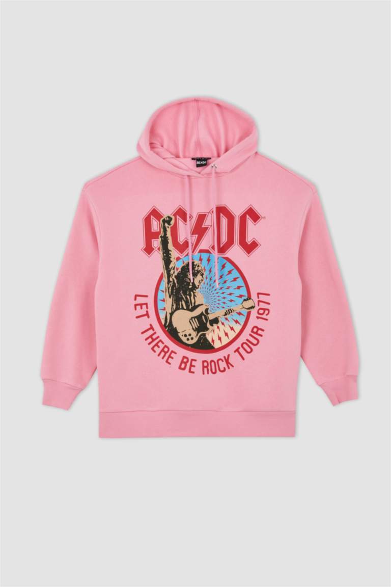 Pink WOMAN Oversize Fit AC/DC Licensed Long Sleeve Sweatshirt 2678425 ...