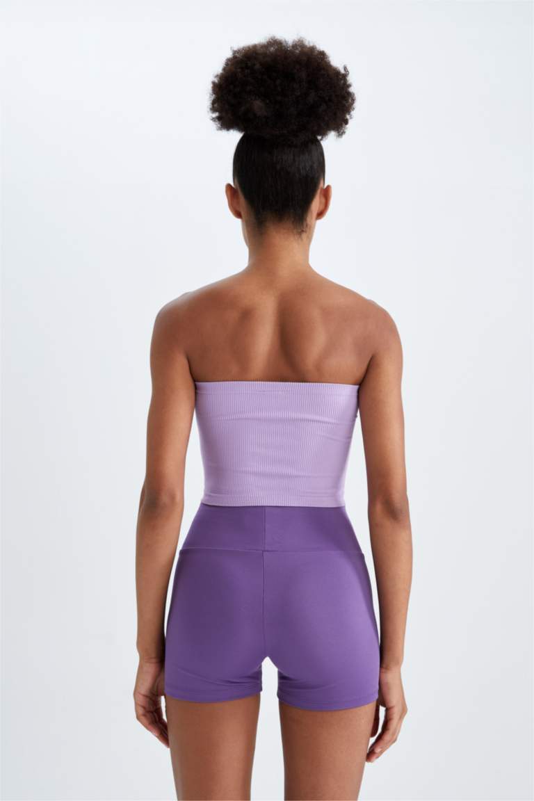 Фиолетовый Женщины Спортивный бюстгальтер без чашечек, DeFactoFit ...