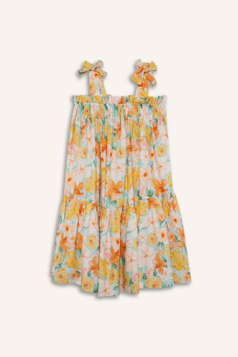 Girl Floral Strap Dress