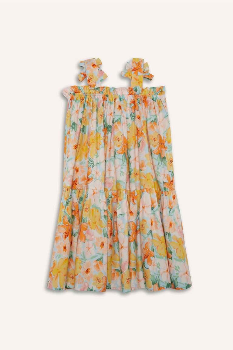 Girl Floral Strap Dress