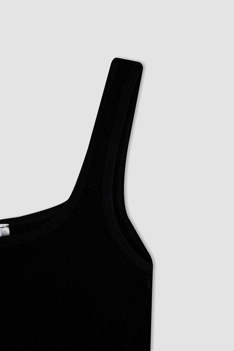 DeFactoFit Yuvarlak Yaka Seamless Dikişsiz Bra Fitili Sporcu Sütyen