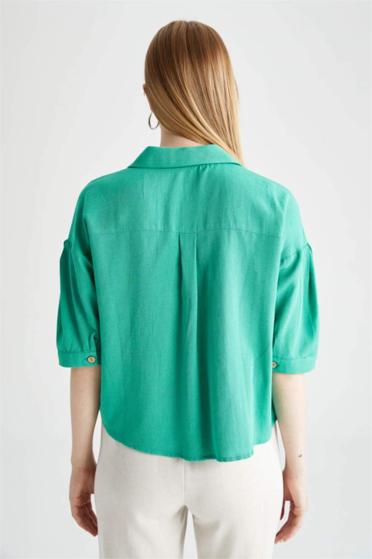 T-shirt À Poche Manches Courtes Relaxed - Marron | 's® FR