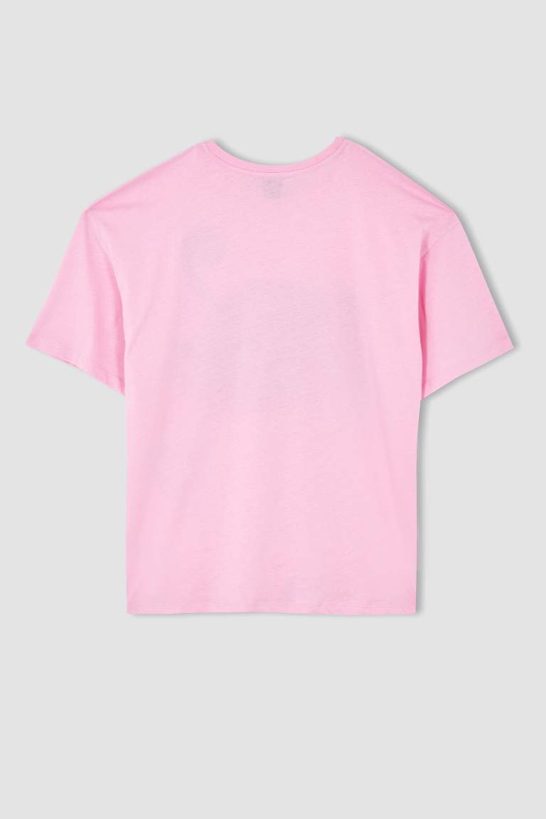Oversize Fit Pink Floyd Crew Neck Short Sleeve T-Shirt