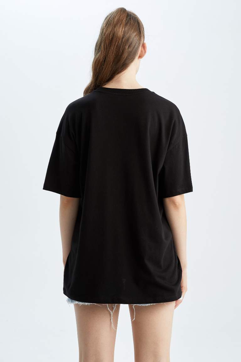 Oversize Fit Tupac Shakur licensed Printed Short Sleeve T-Shirt