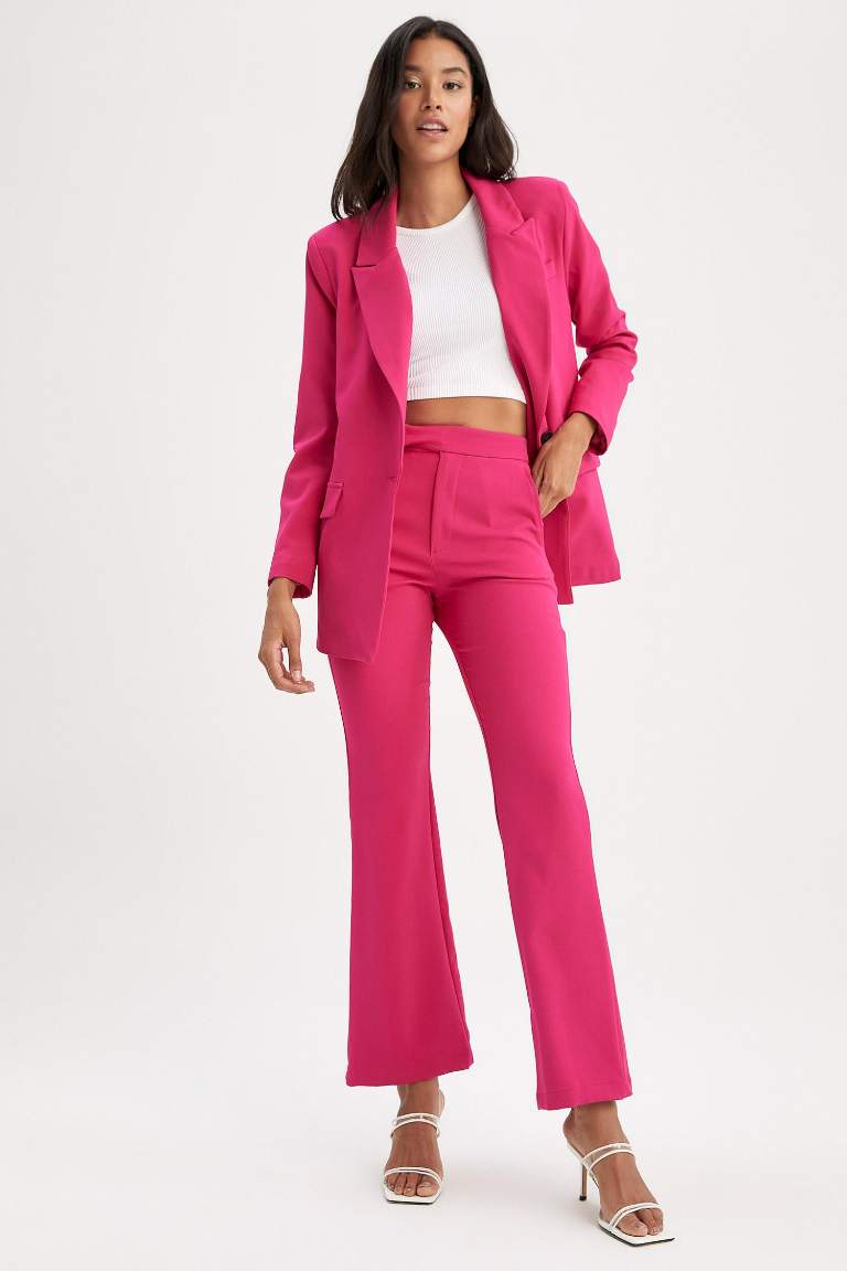 Flare tall hem Trousers