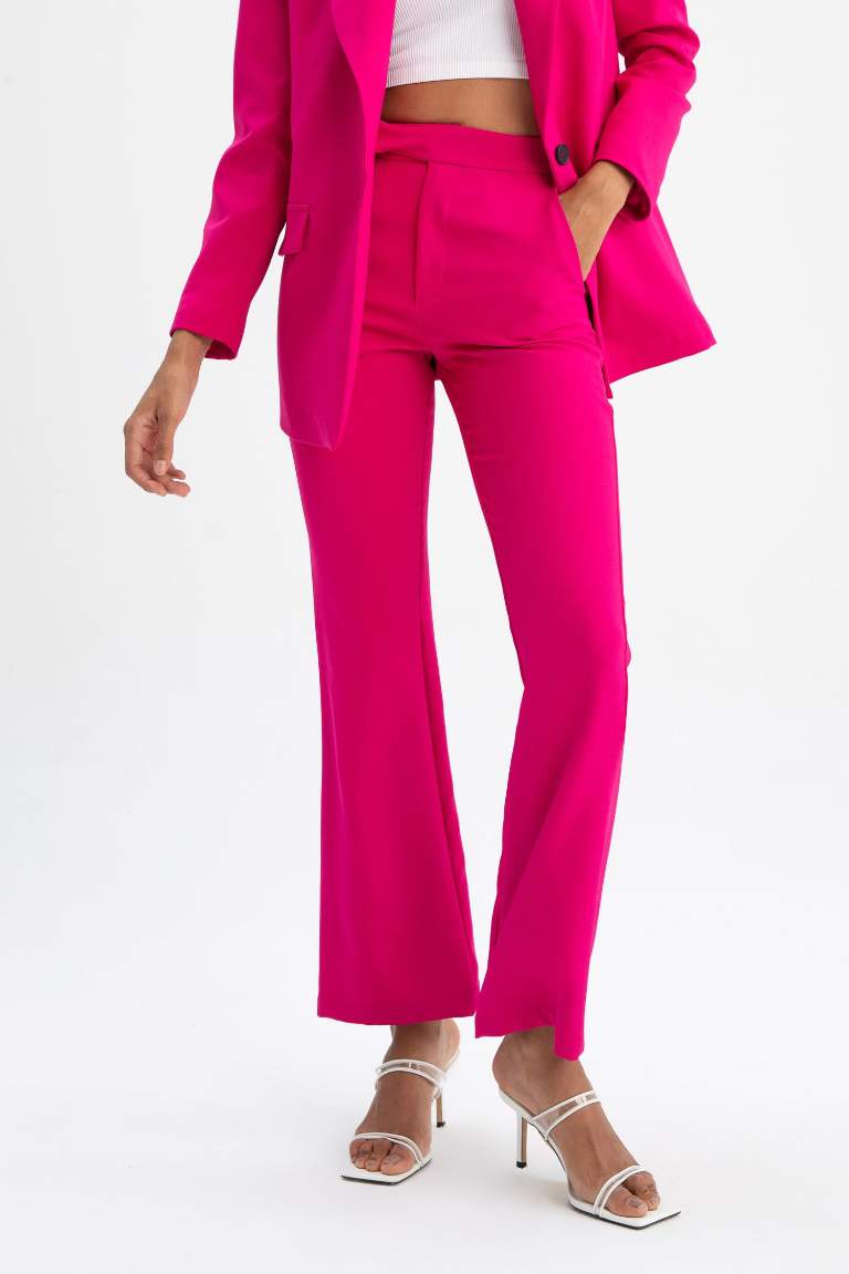 Flare tall hem Trousers