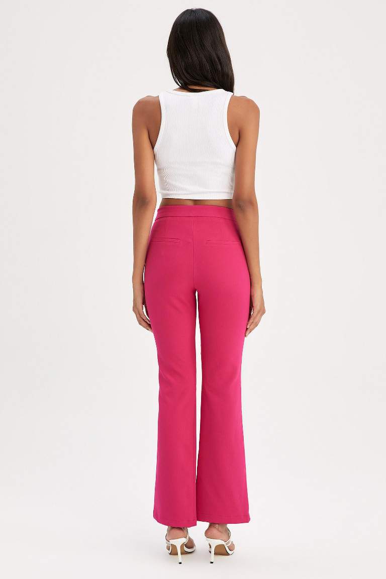 Flare tall hem Trousers