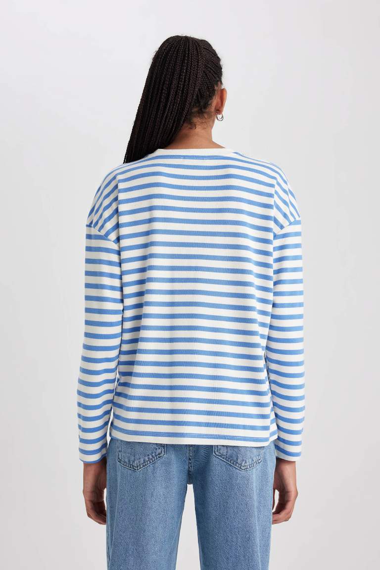 Regular Fit Crew Neck Striped T-Shirt