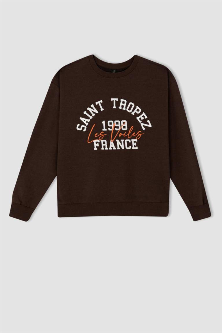 Sweat Vintage Années 90 Old Navy - Gris Marine, Col Ras Du Cou - Taille XL (56) - Homme