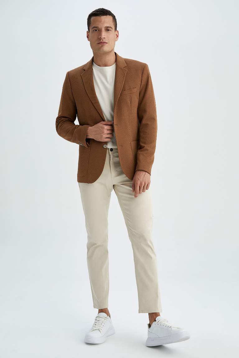 Slim Fit Lined Blazer