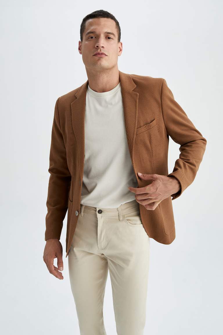 Blazer Doublé Coupe Slim