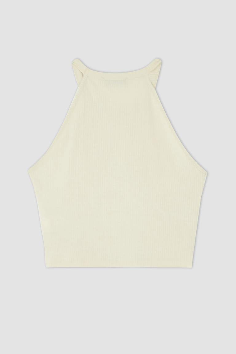 Slim Fit Camisole Crew Neck Tank Top