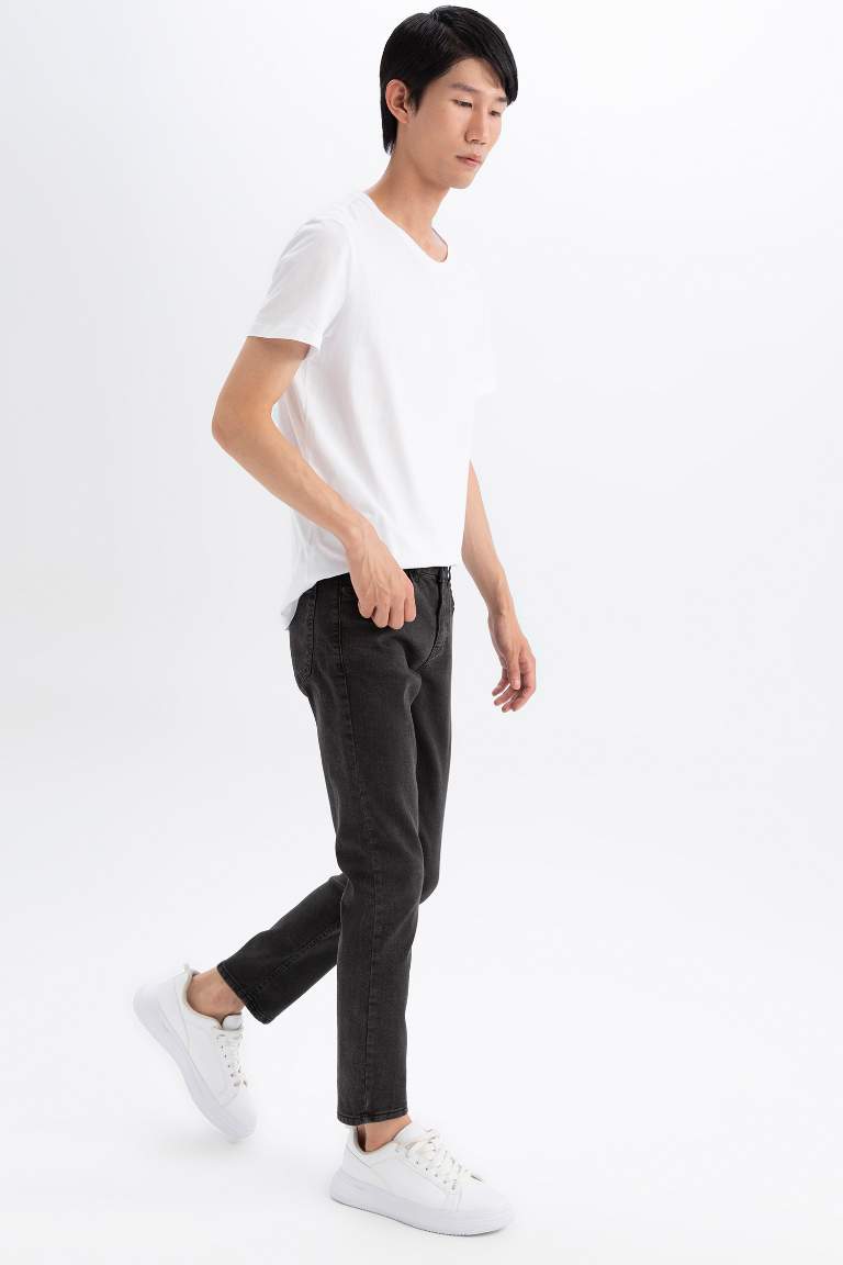 Carlo Skinny Fit Ekstra Dar Kalıp Normal Bel Ekstra Dar Paça Jean Pantolon
