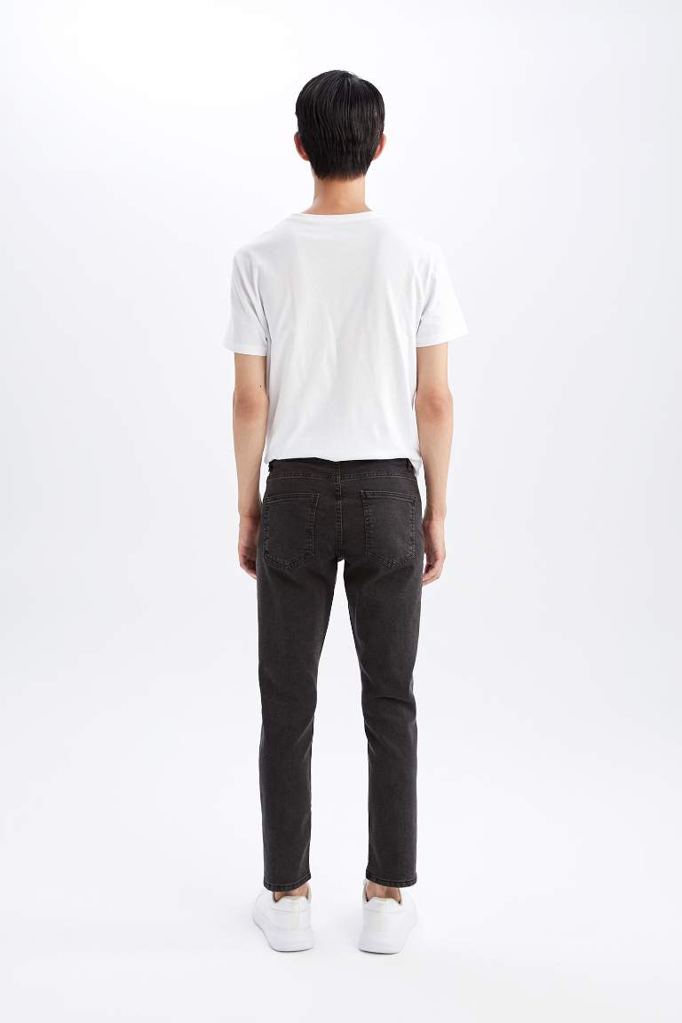 Carlo Skinny Fit Ekstra Dar Kalıp Normal Bel Ekstra Dar Paça Jean Pantolon