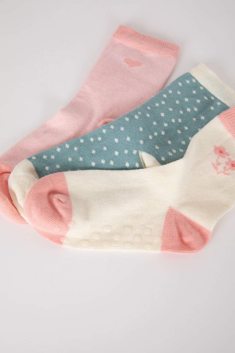 Chaussettes Longues Coton 3 BéBé Fille