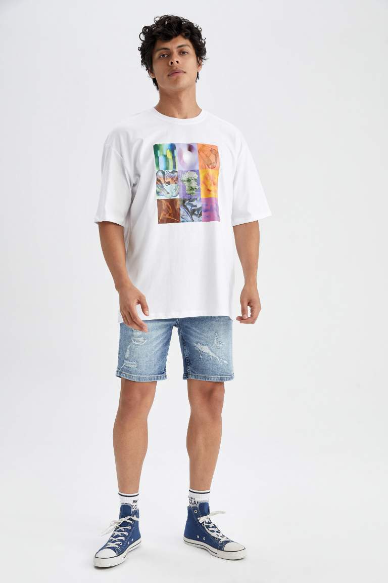 Oversize Fit Crew Neck T-Shirt