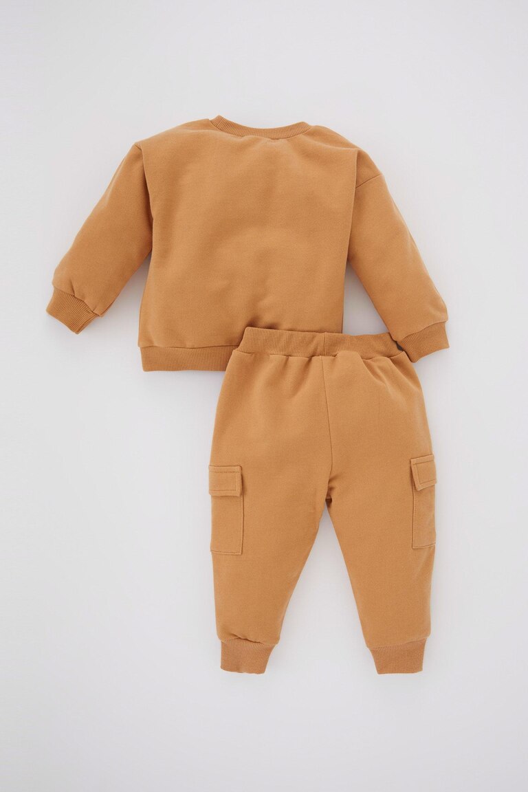 Pull Tricot Bébé Garçon Imprimé Animaux – Col Rond Manches Longues Chaud Et Doux Automne/Hiver
