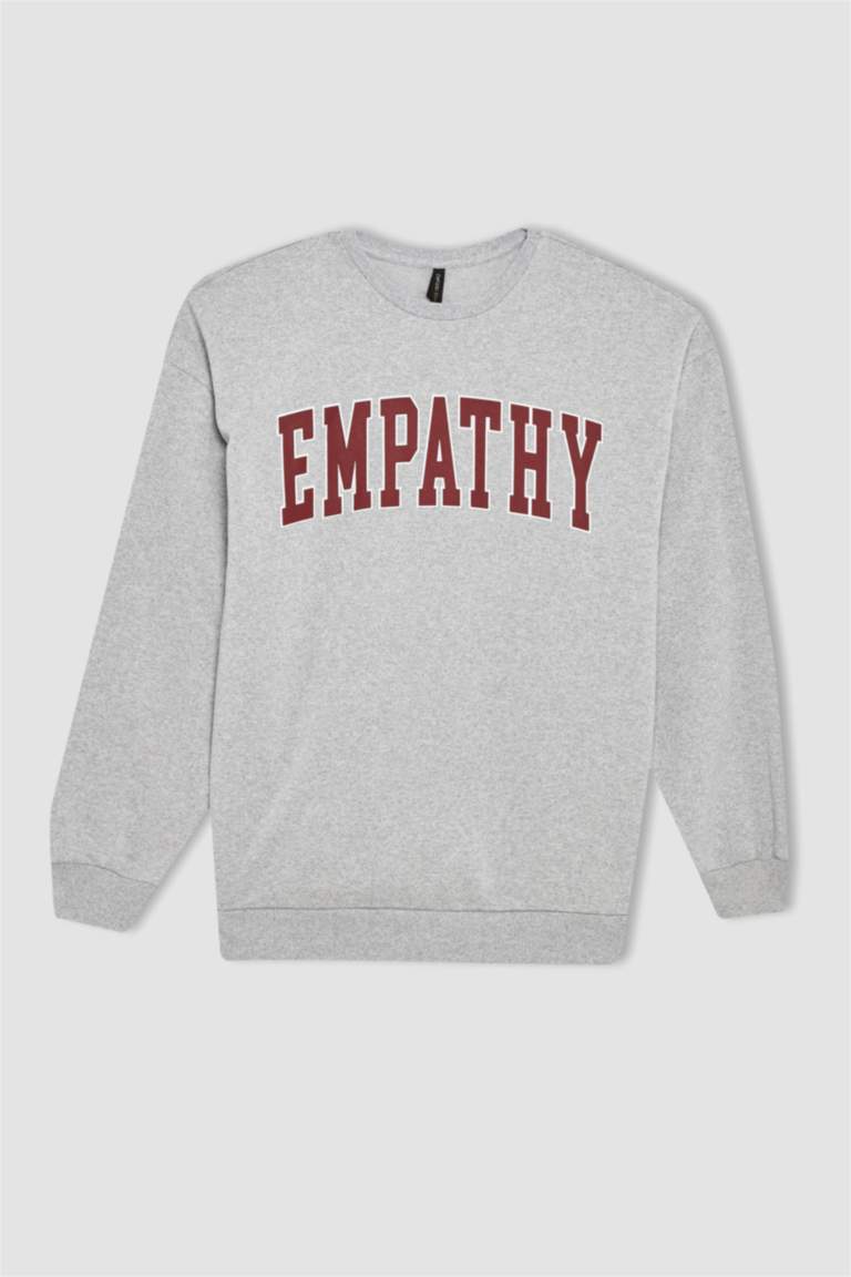 Sweat Femme Sans Capuche Chic Elégant Décontracté Grande Taille, Lâche Pull Manche Longue Col Rond Imprimé Papillon, Mode Sweatshirt Courte Chaude Automne Hiver Veste Tops Haut De Sport Ample Beige M