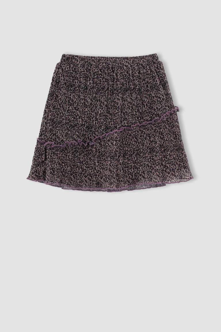 Girl Pleat Knitted Skirt