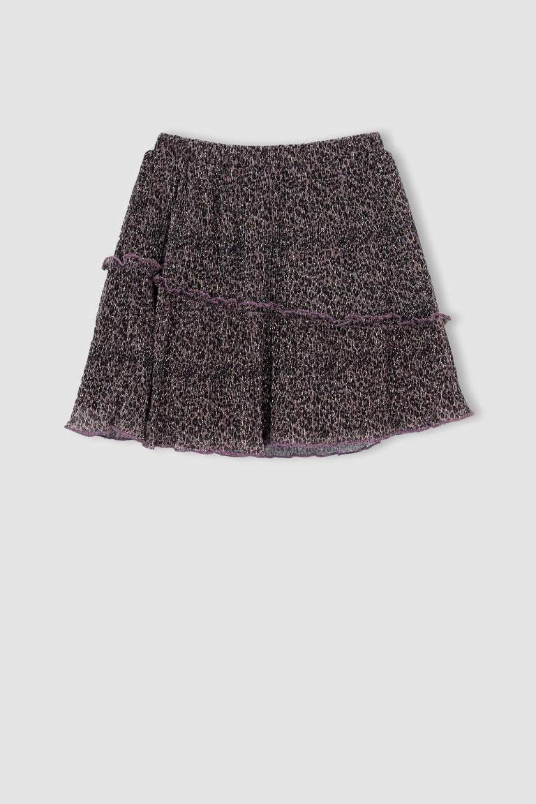 Girl Pleat Knitted Skirt