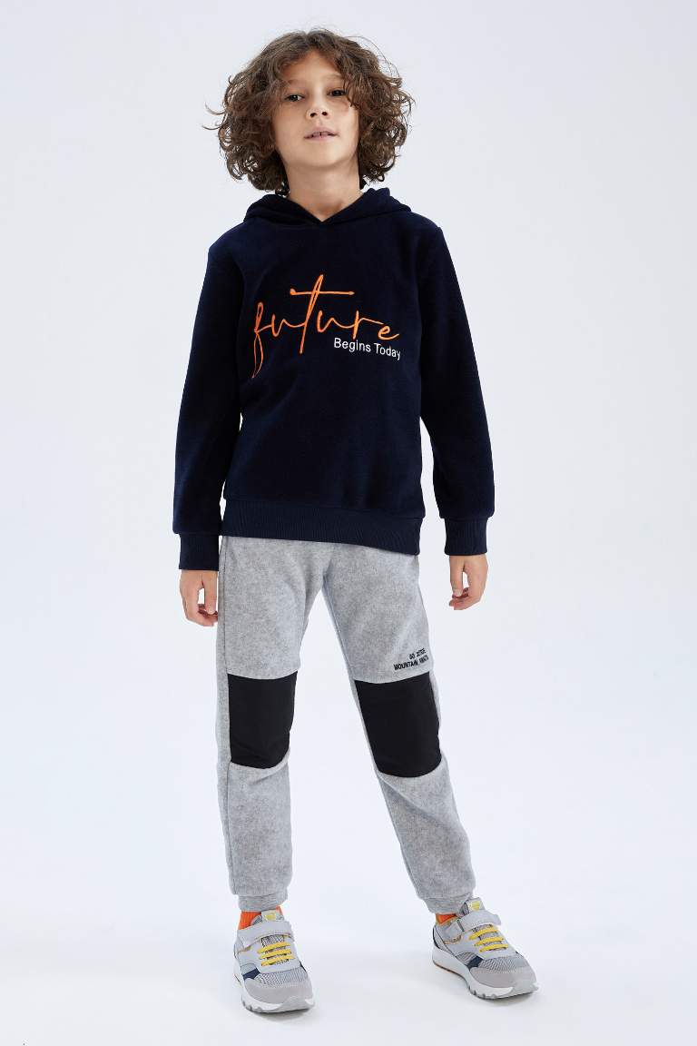 Navy BOYS & TEENS Regular Fit Hooded Sweatshirt 2710109 | DeFacto