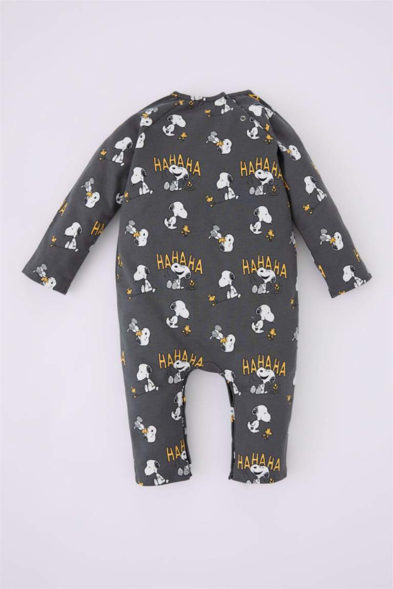 Baby Boy Snoopy Sweatshirt Fabric Jumpsuit