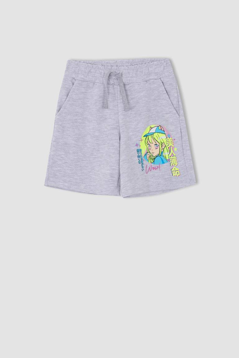 Short Tissu Sweat Fin pour Fille