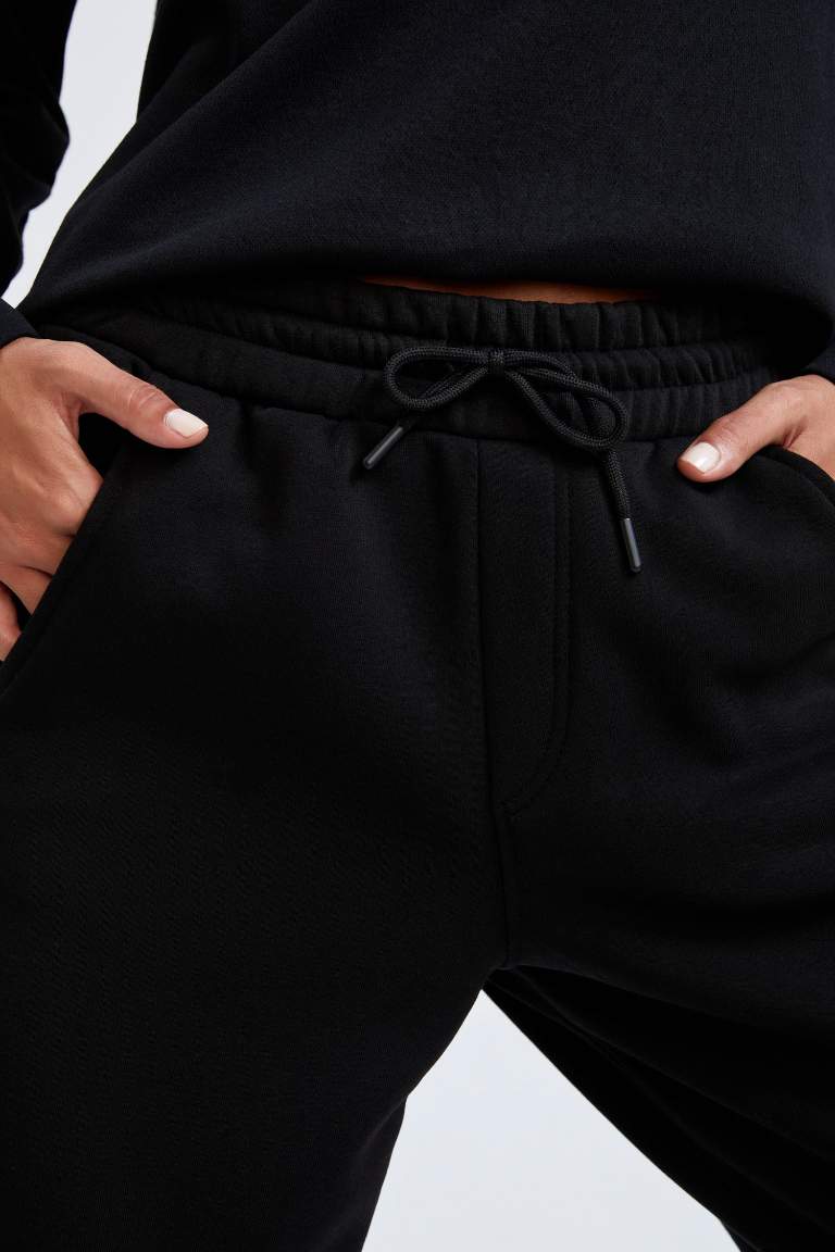 سروال قماش سميك اوفر سايز