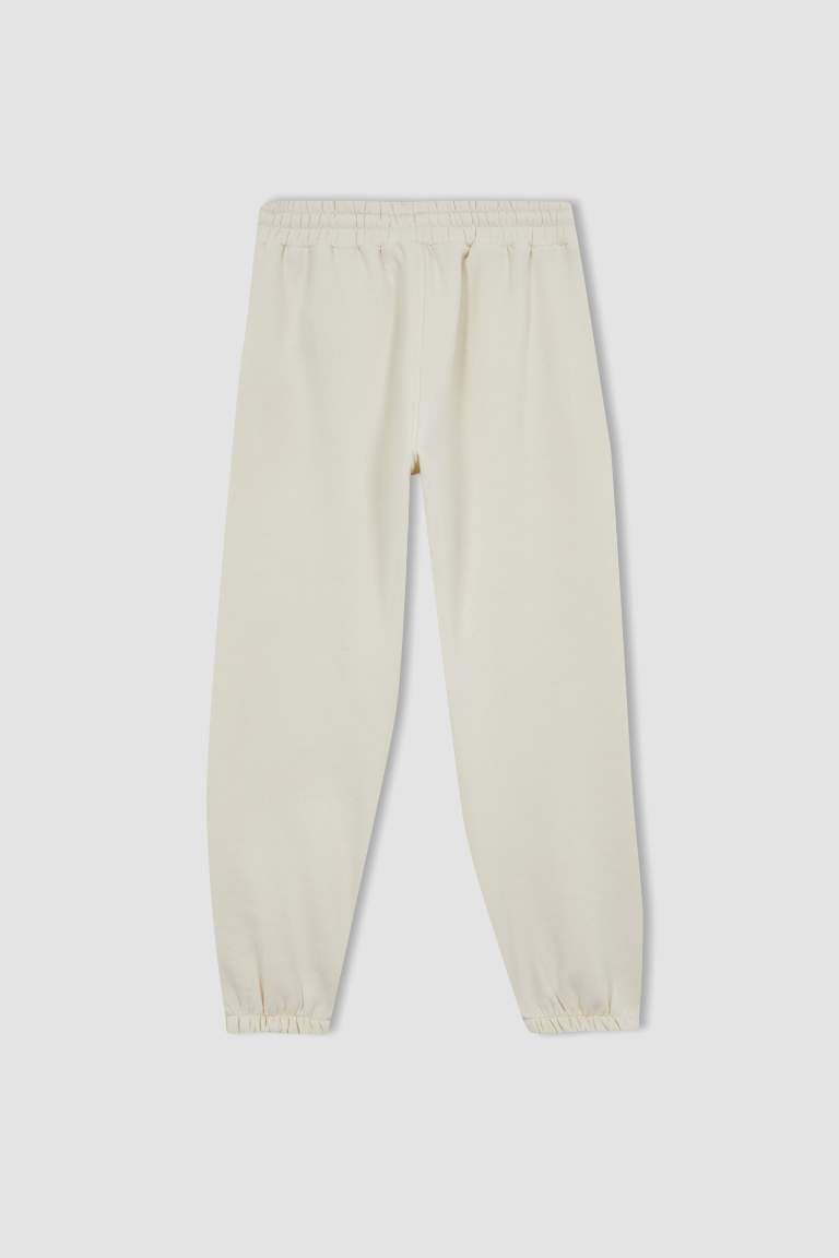 Oversize Fit Thick Sweatshirt Fabric Trousers