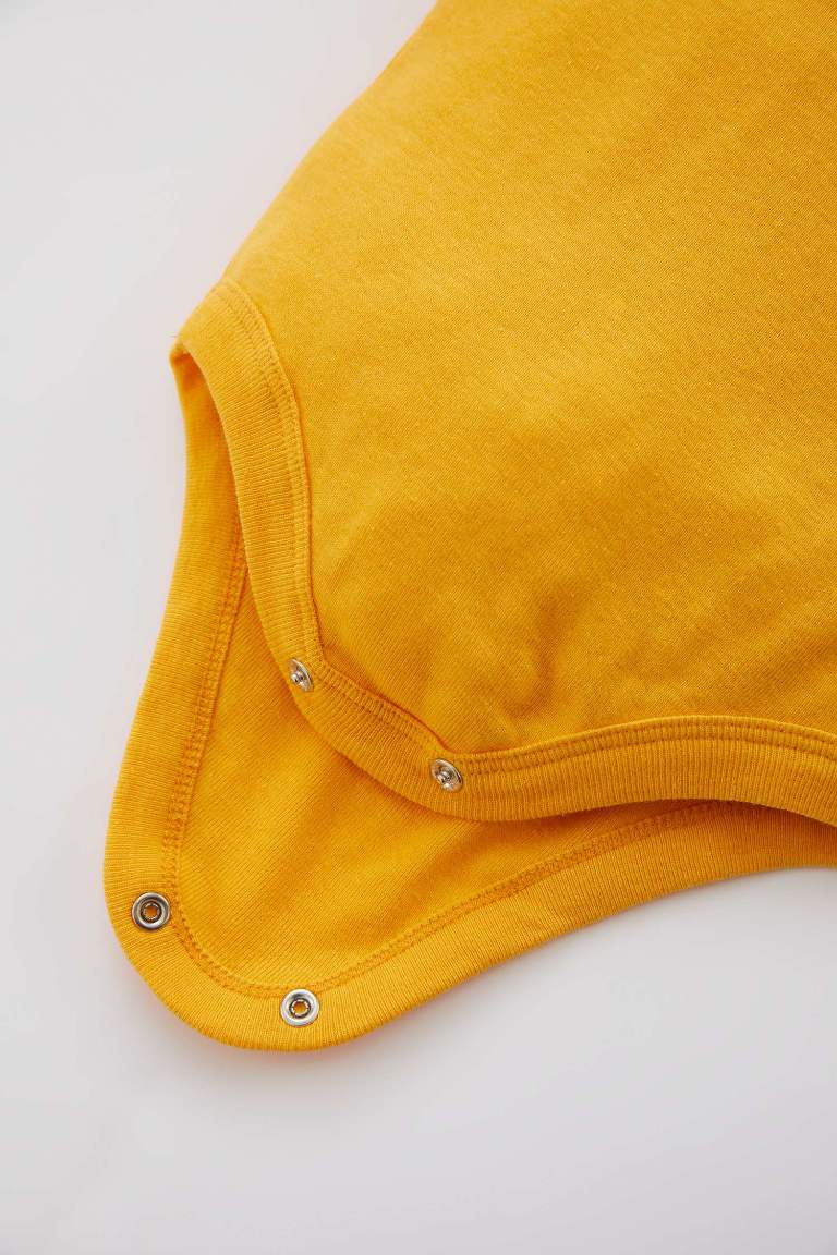 Erkek Bebek Polo Yaka Uzun Kollu Çıtçıtlı Body