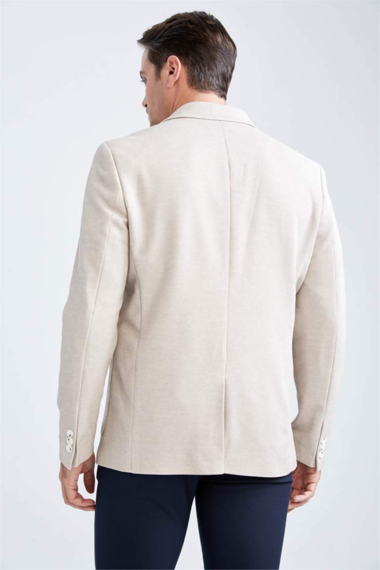 جاكيت بليزر سليم فيت مبطن