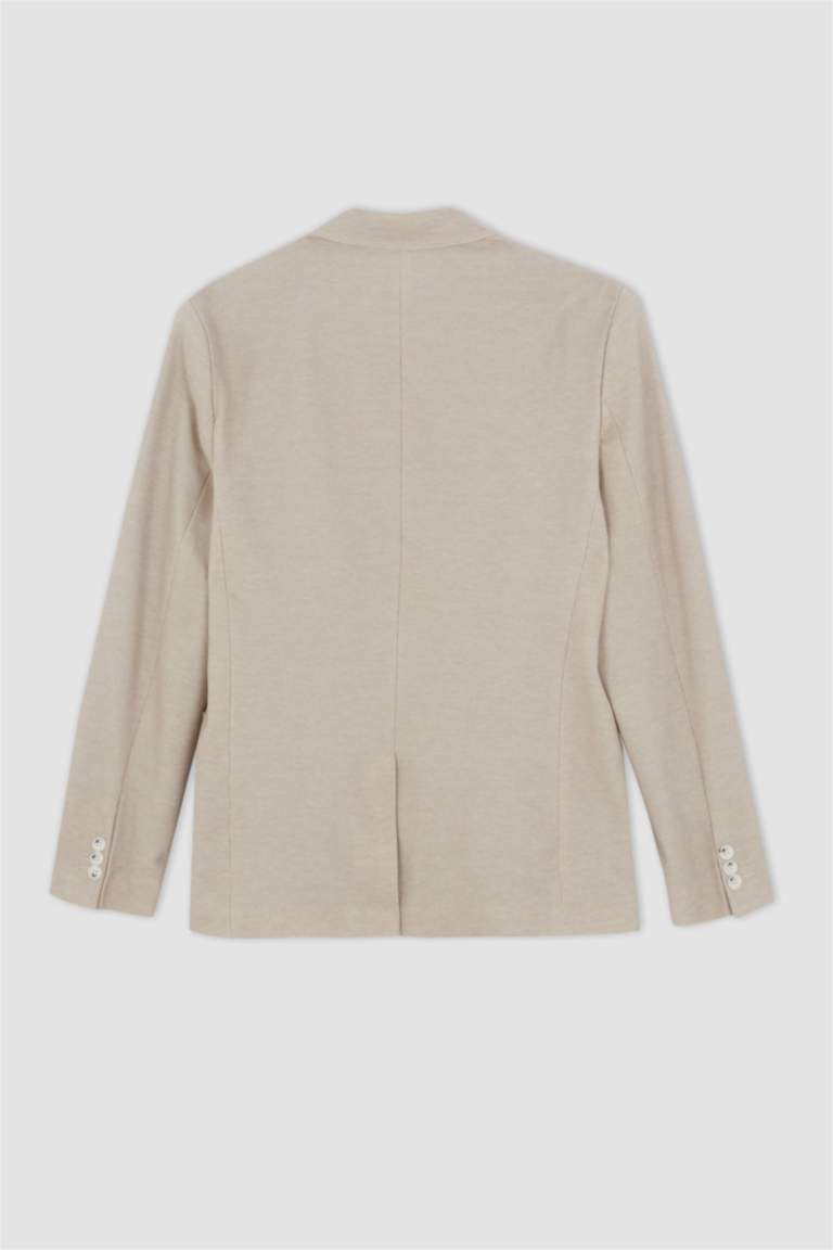 جاكيت بليزر سليم فيت مبطن