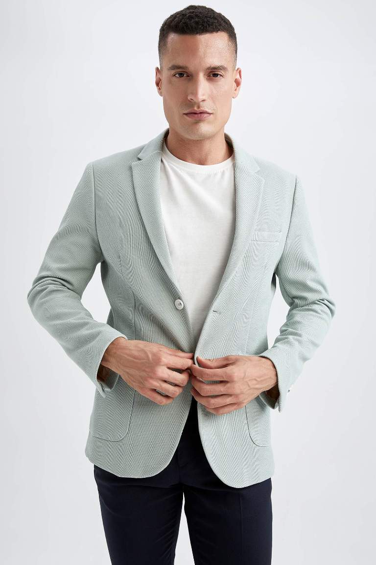 Blazer Doublé Coupe Slim