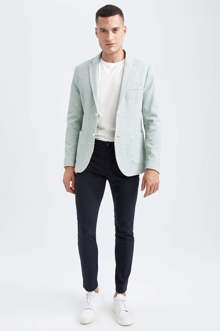 Blazer Doublé Coupe Slim