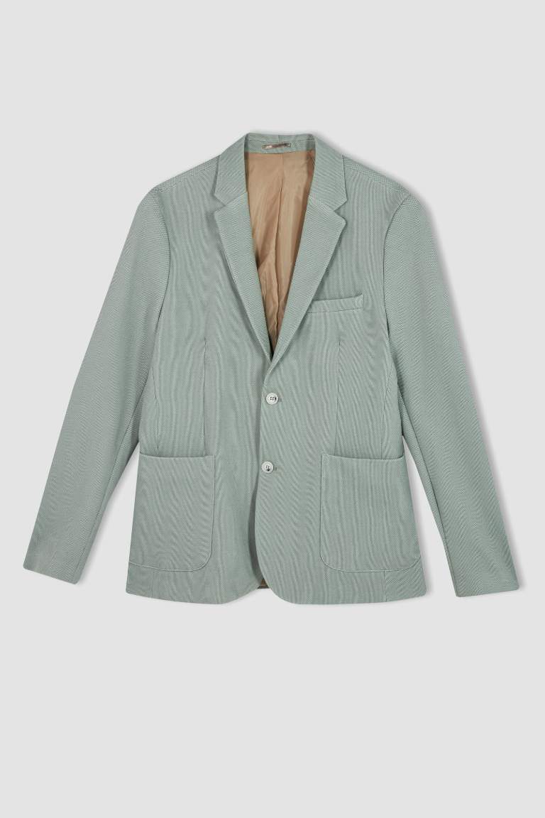 Blazer Doublé Coupe Slim