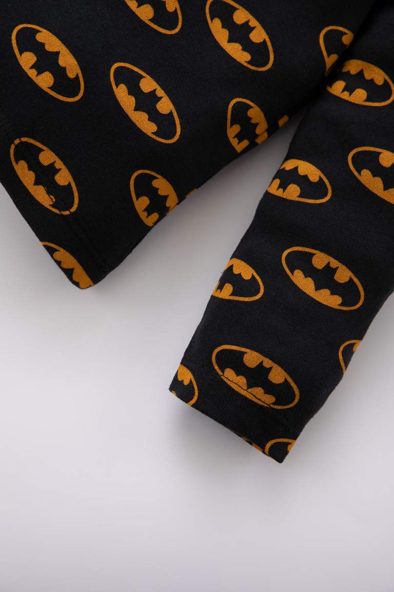 2 piece Regular Fit Crew Neck Batman Licence Knitted Pyjamas
