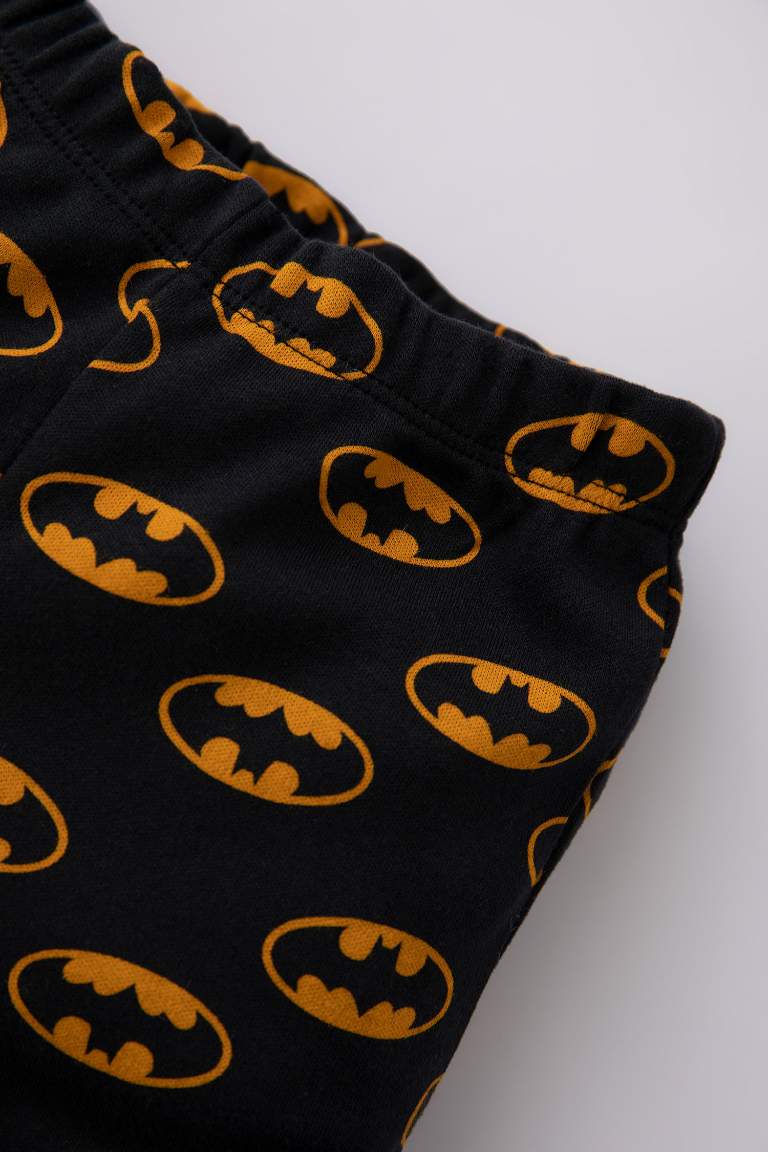 2 piece Regular Fit Crew Neck Batman Licence Knitted Pyjamas
