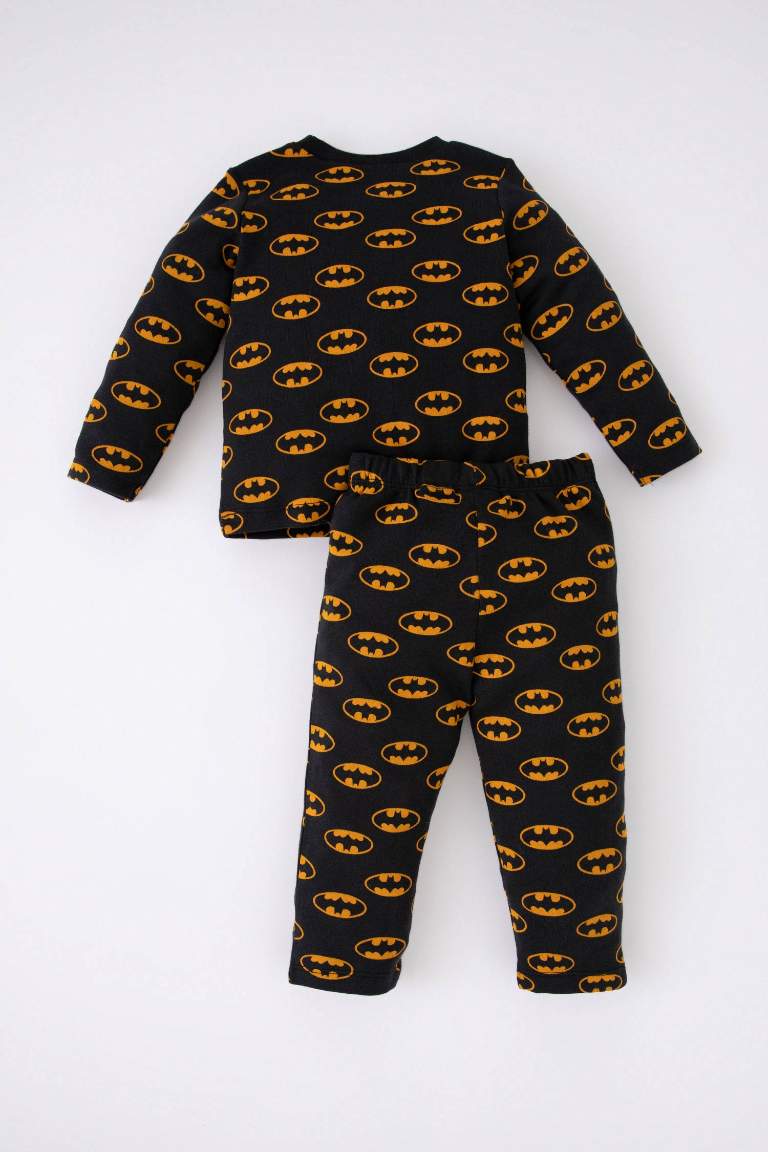 2 piece Regular Fit Crew Neck Batman Licence Knitted Pyjamas