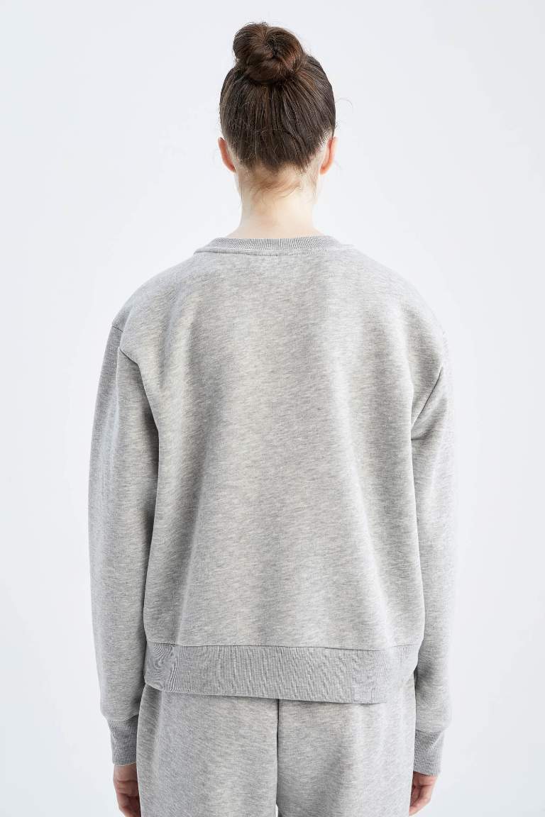DeFactoFit NBA Standart Fit Bisiklet Yaka Sweatshirt