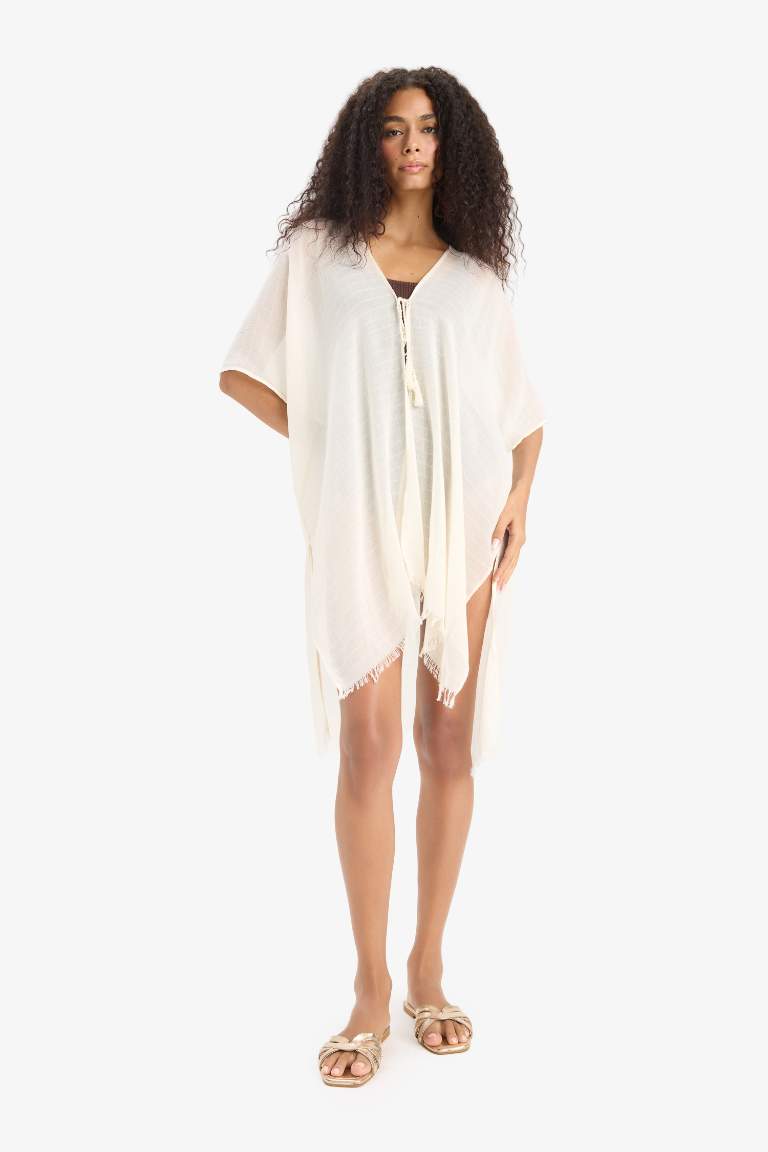 Regular Fit Pamuklu Kimono-Fall İn Love