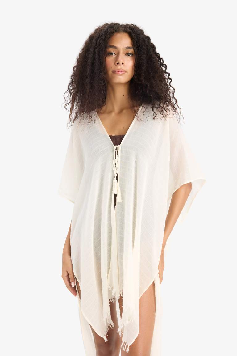 Regular Fit Pamuklu Kimono-Fall İn Love
